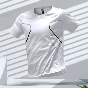Camisetas deportivas para hombre, camisetas para correr, entrenamiento al aire libre, secado rápido, transpirable, manga corta, camisetas informales con cuello redondo, camisetas holgadas de verano