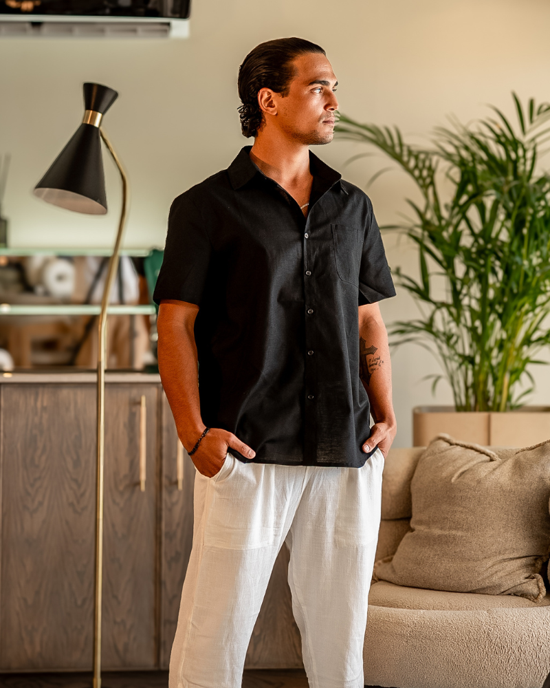 Cape Town - Linen Shirt (Shortsleeve) - Vestoer OM