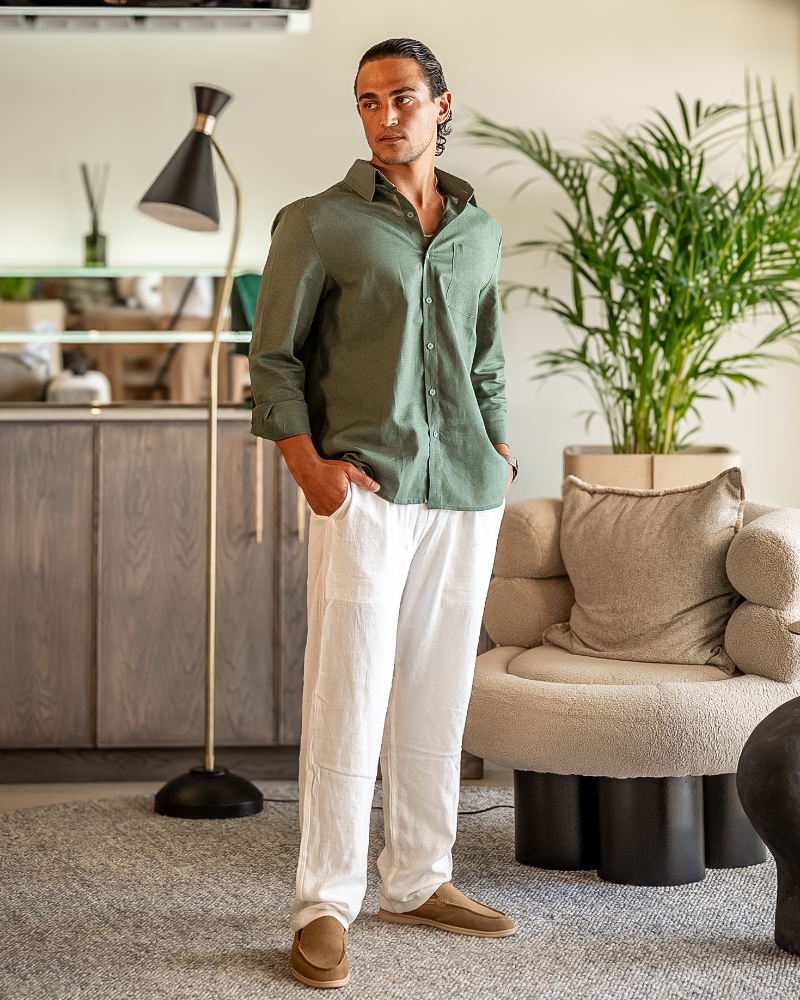 Old Money Linen Combo (Longsleeve) - Vestoer OM